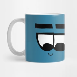 Smirking carton eyes Mug